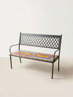 Lava Stone Bench with Backrest