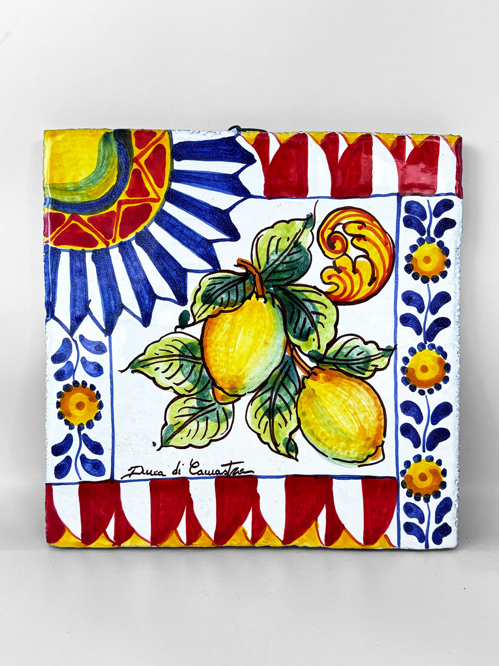 Decorative Tile with Hanging Hook