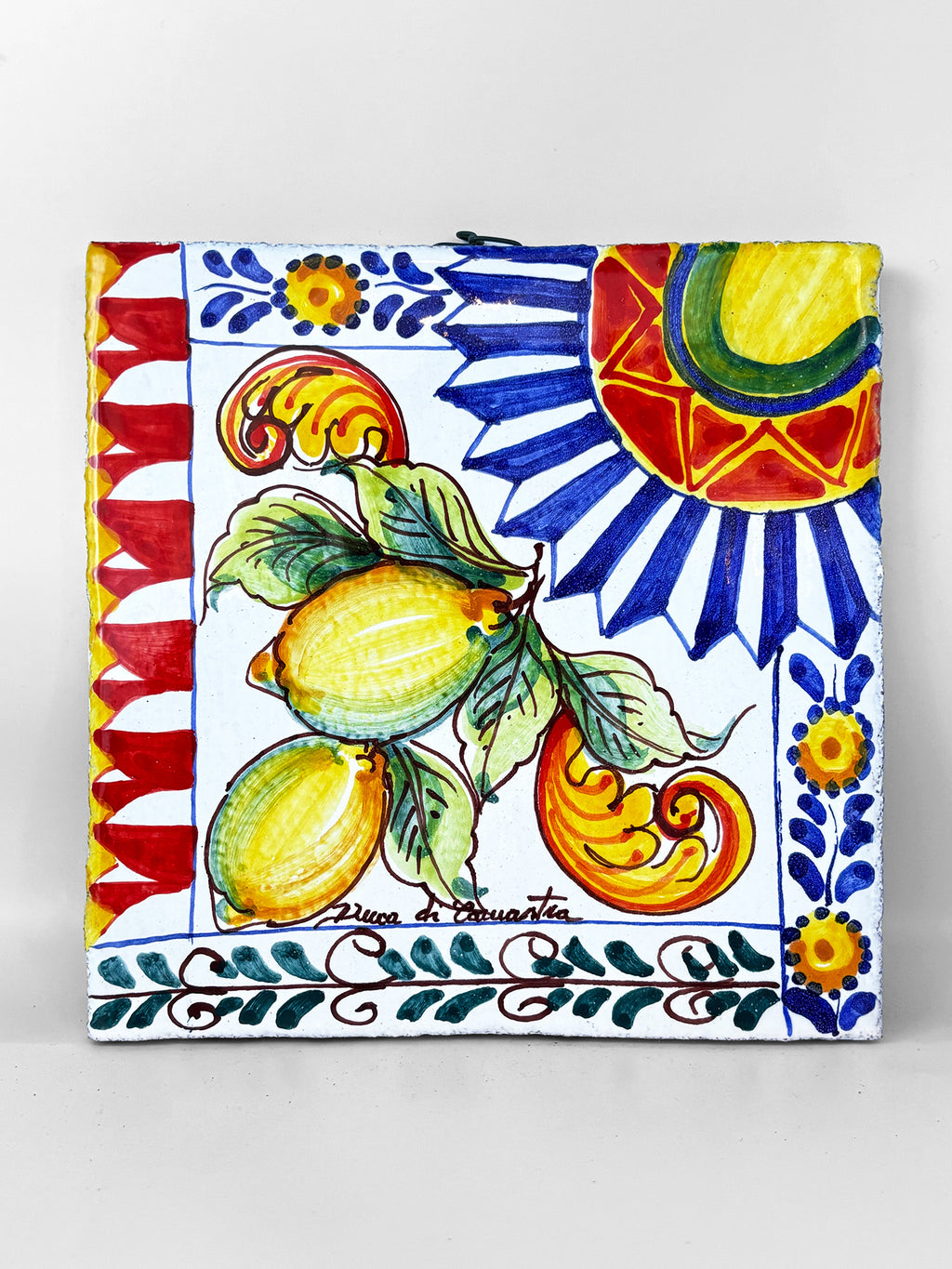 Decorative Tile with Hanging Hook