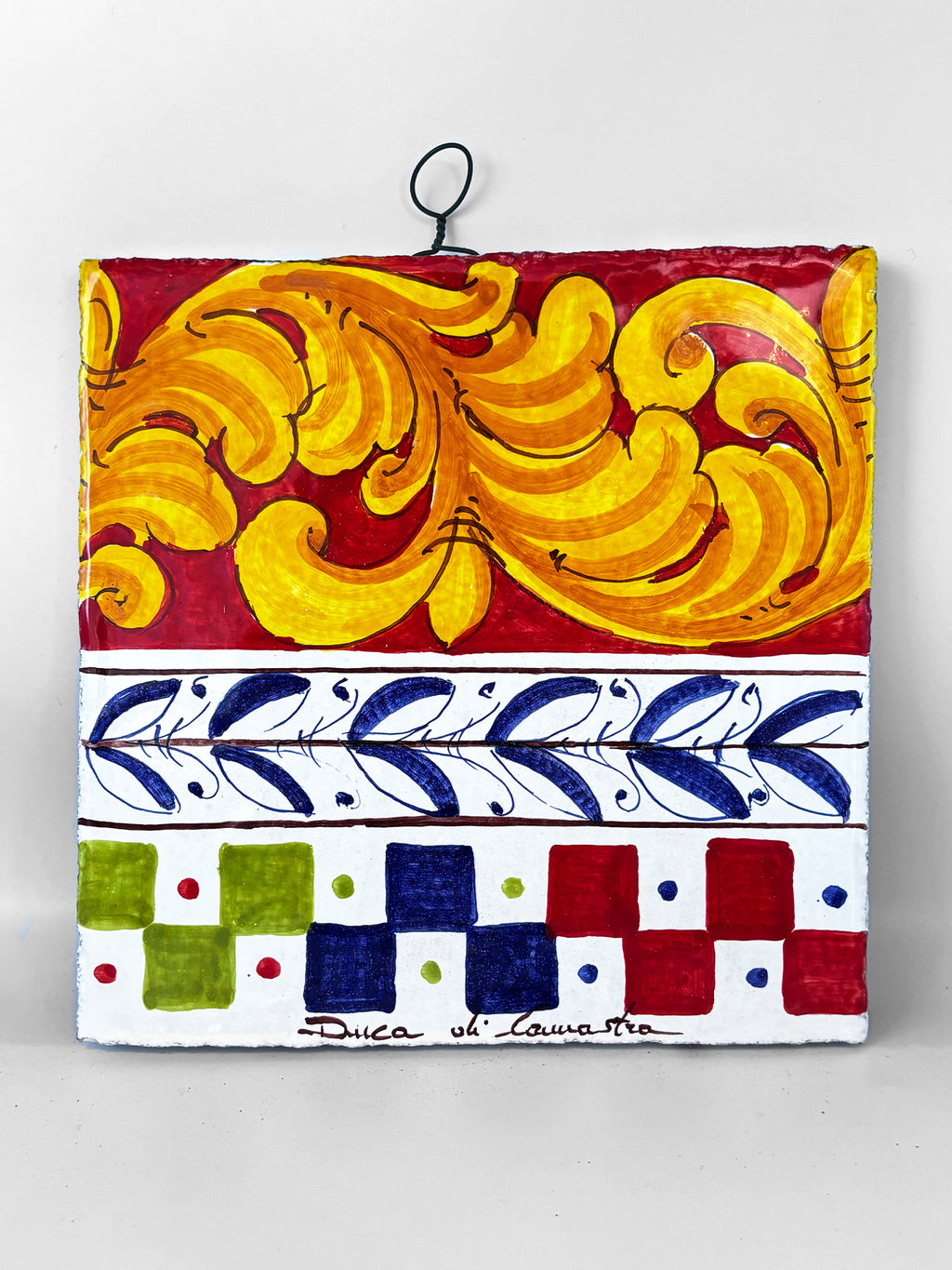 Decorative Tile with Hanging Hook