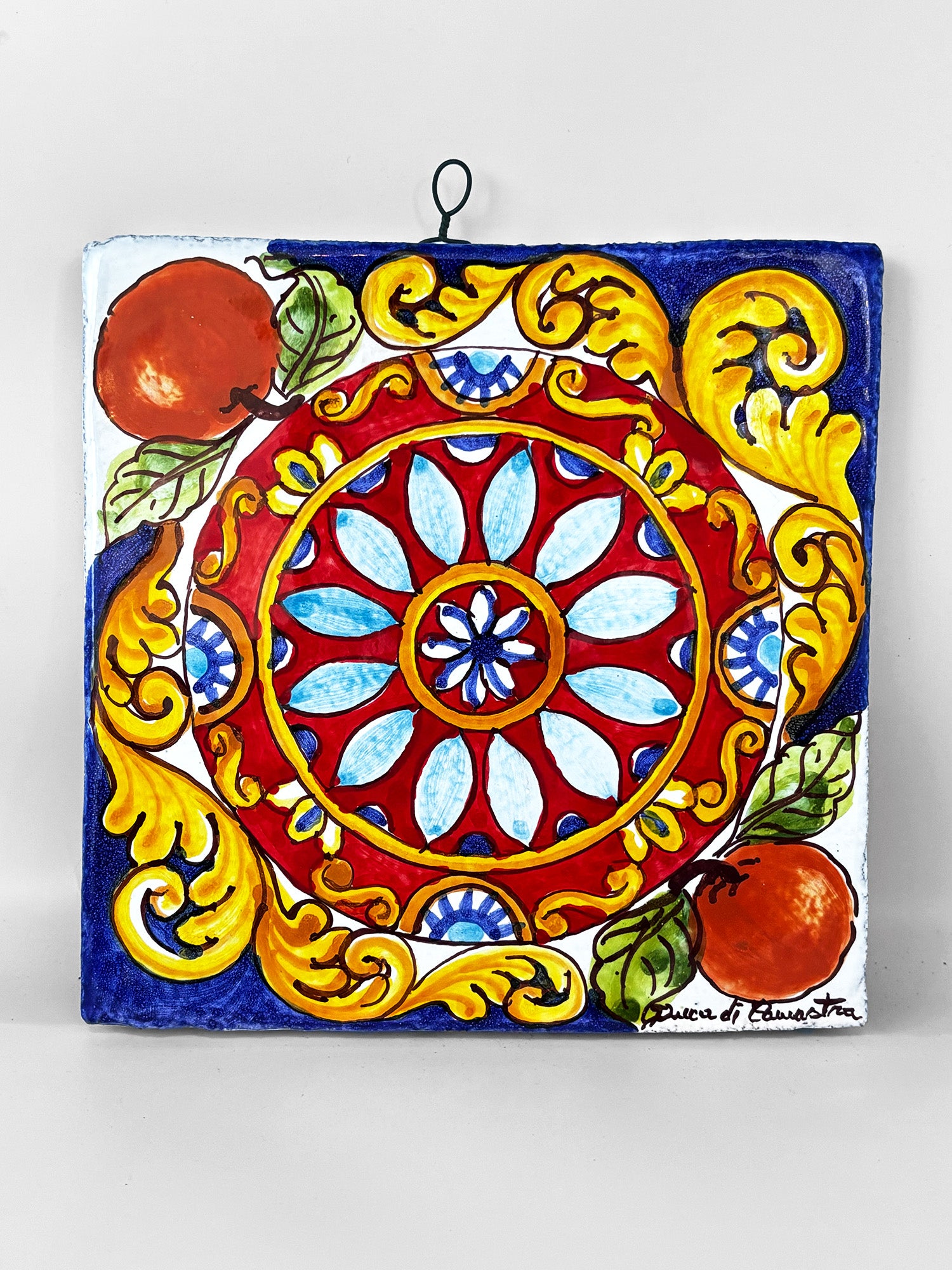 Decorative Tile with Hanging Hook