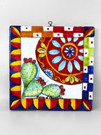 Decorative Tile with Hanging Hook