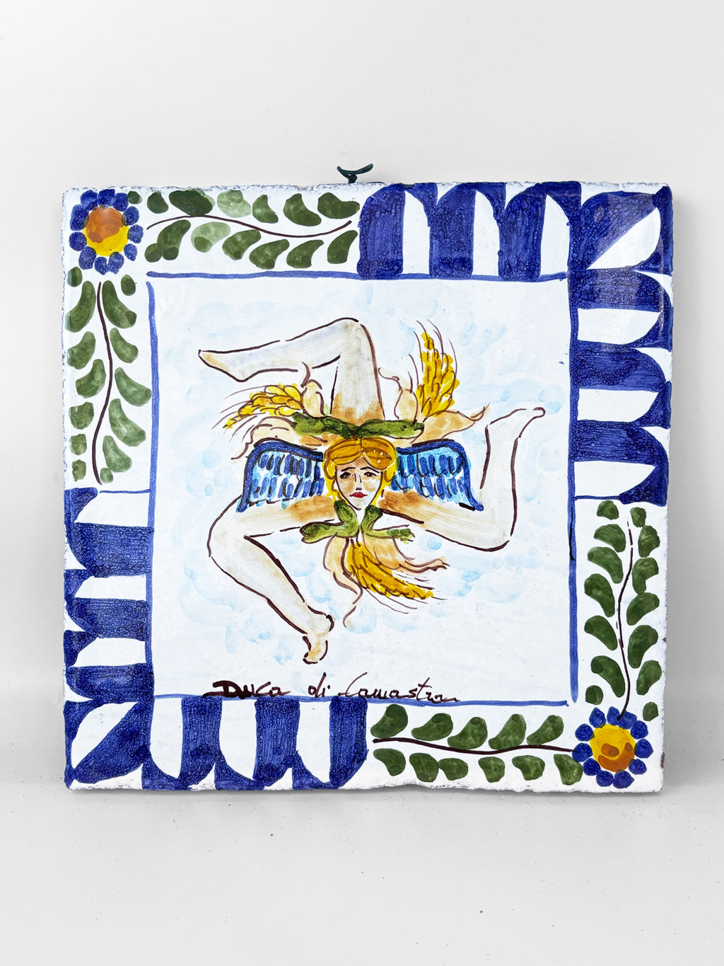 Decorative Tile with Hanging Hook