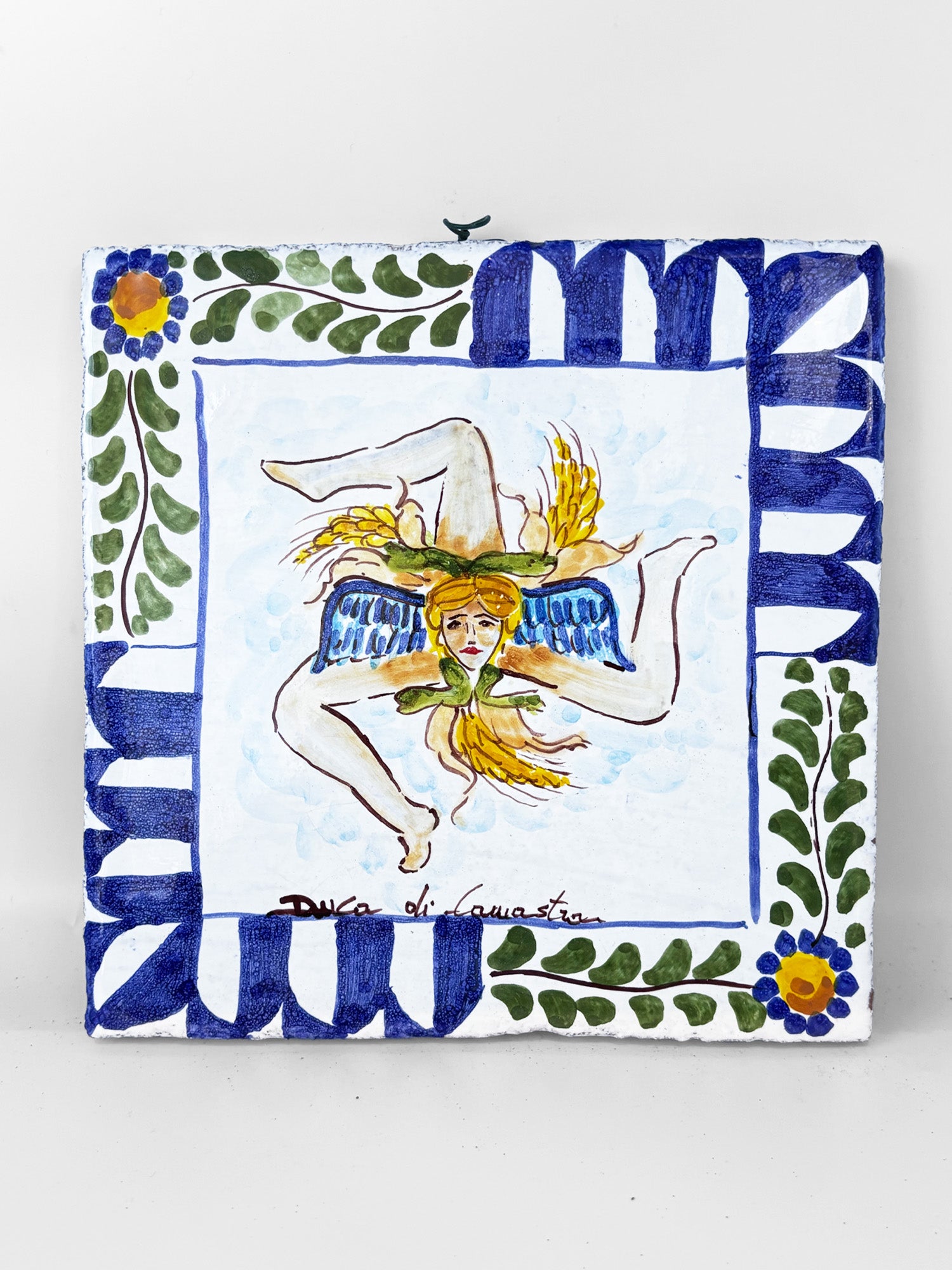 Decorative Tile with Hanging Hook