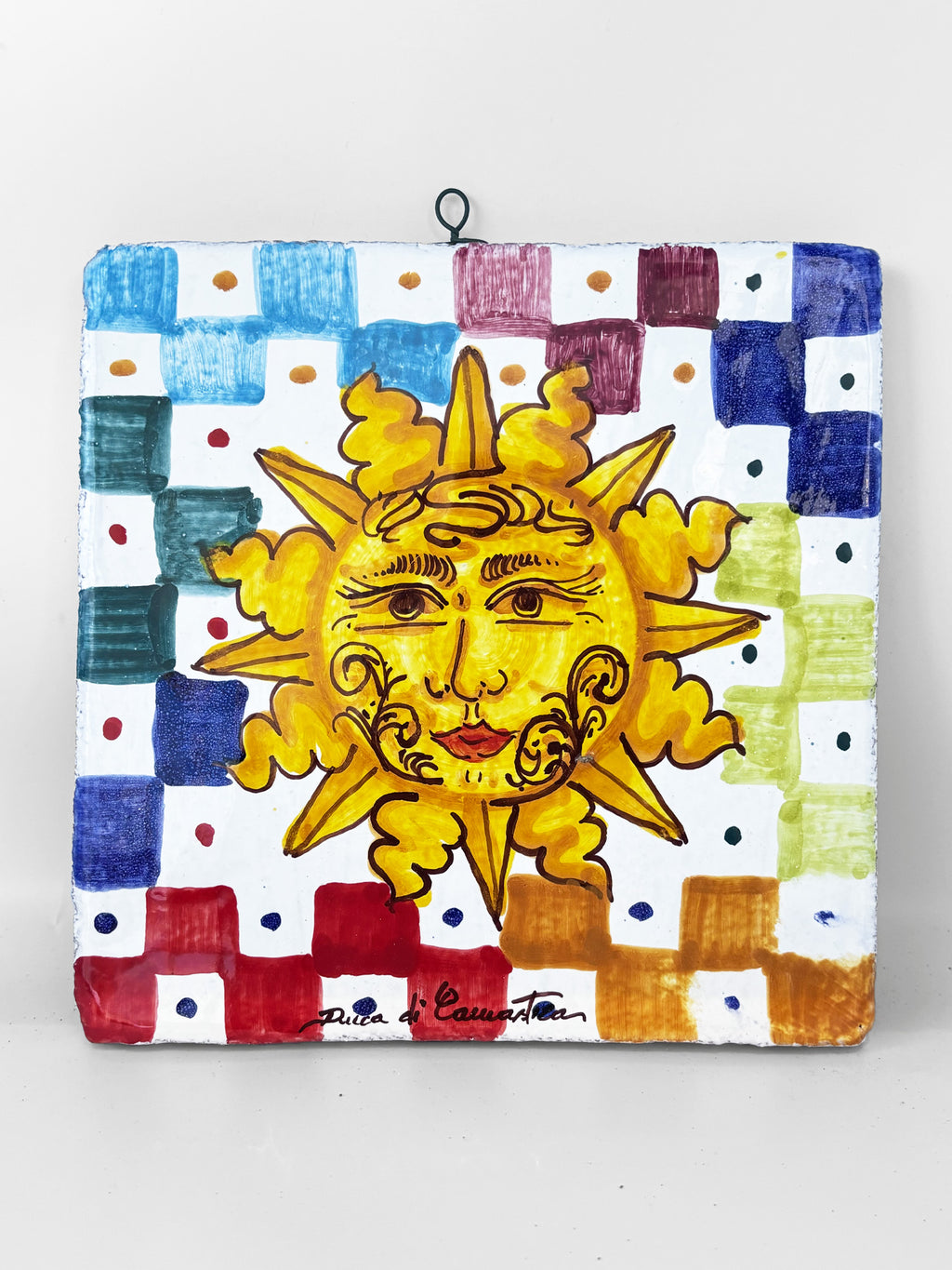 Decorative Tile with Hanging Hook
