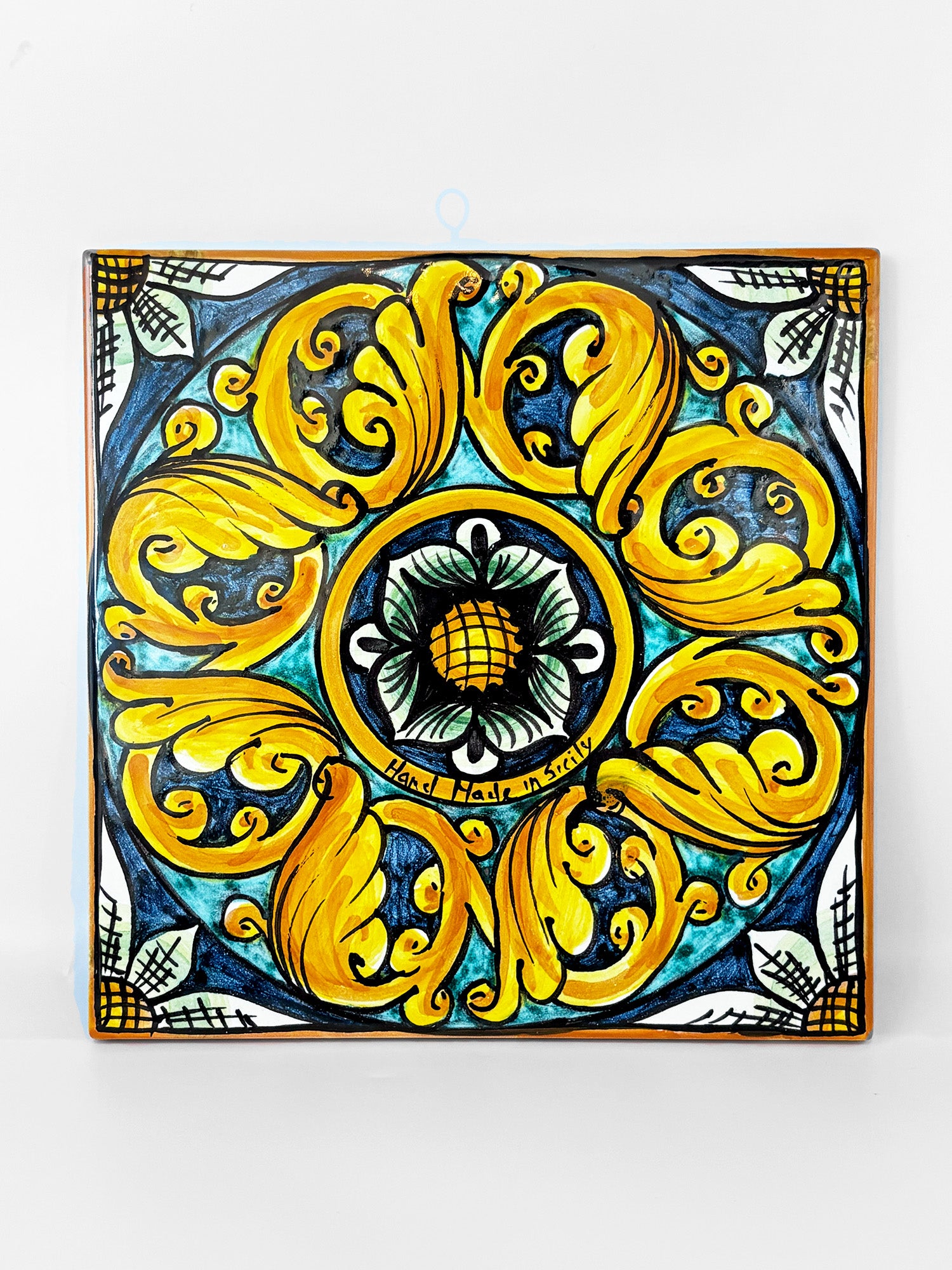Decorative Tile with Hanging Hook