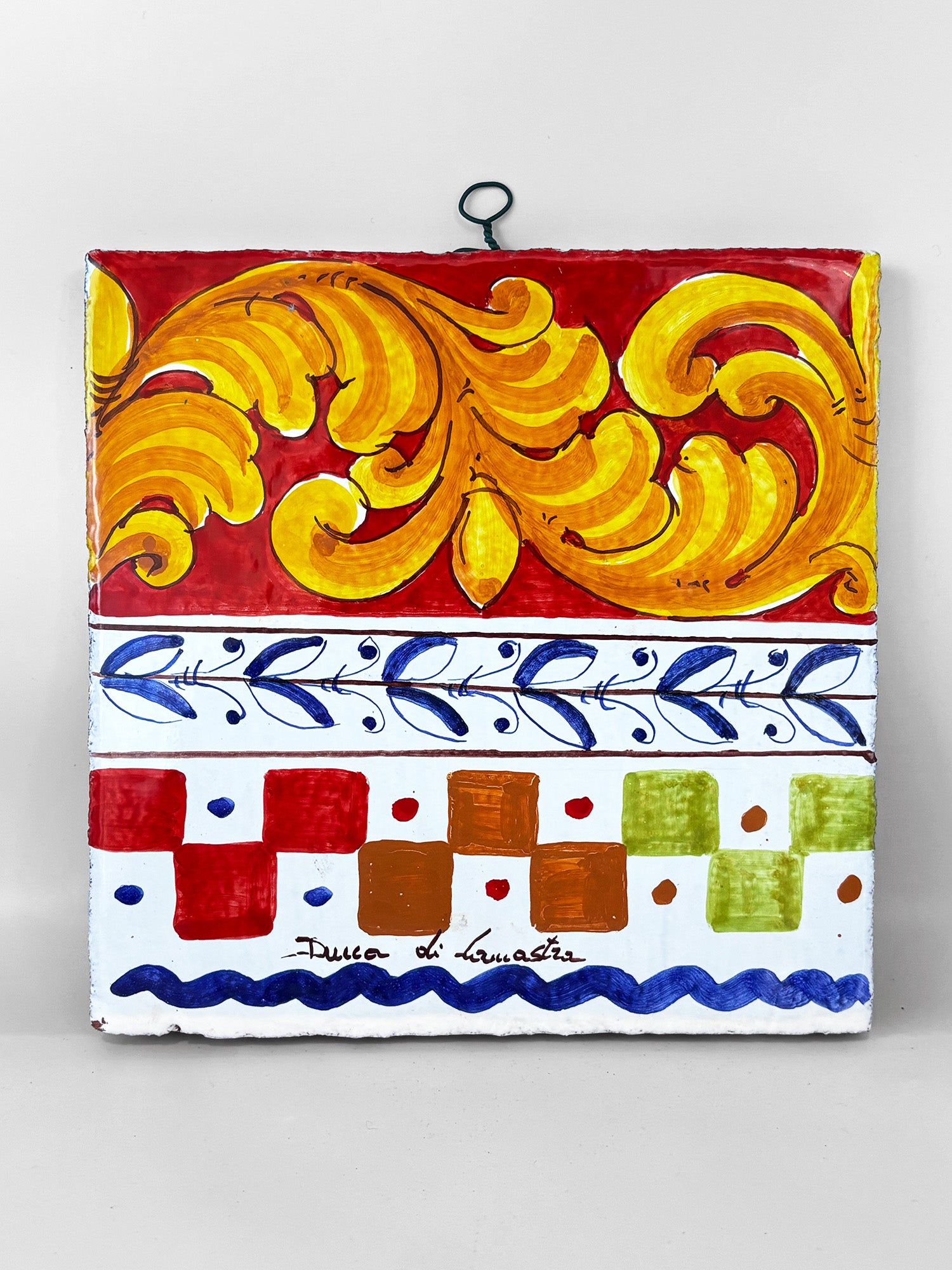 Decorative Tile with Hanging Hook